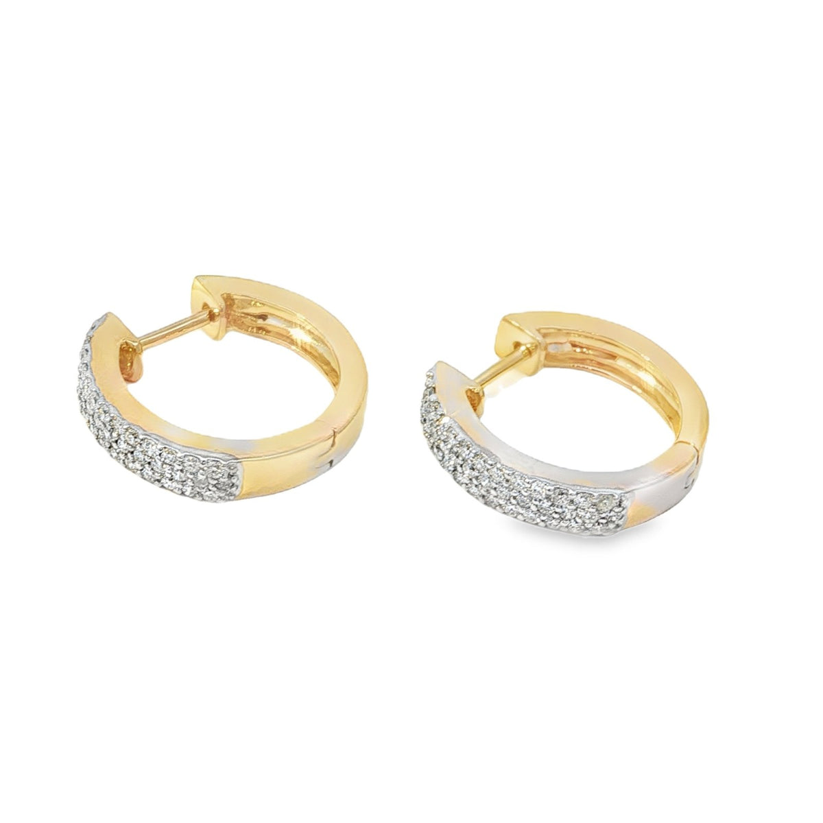 Jai's 14K Yellow Gold 0.5-carat Diamond Pave Hoops