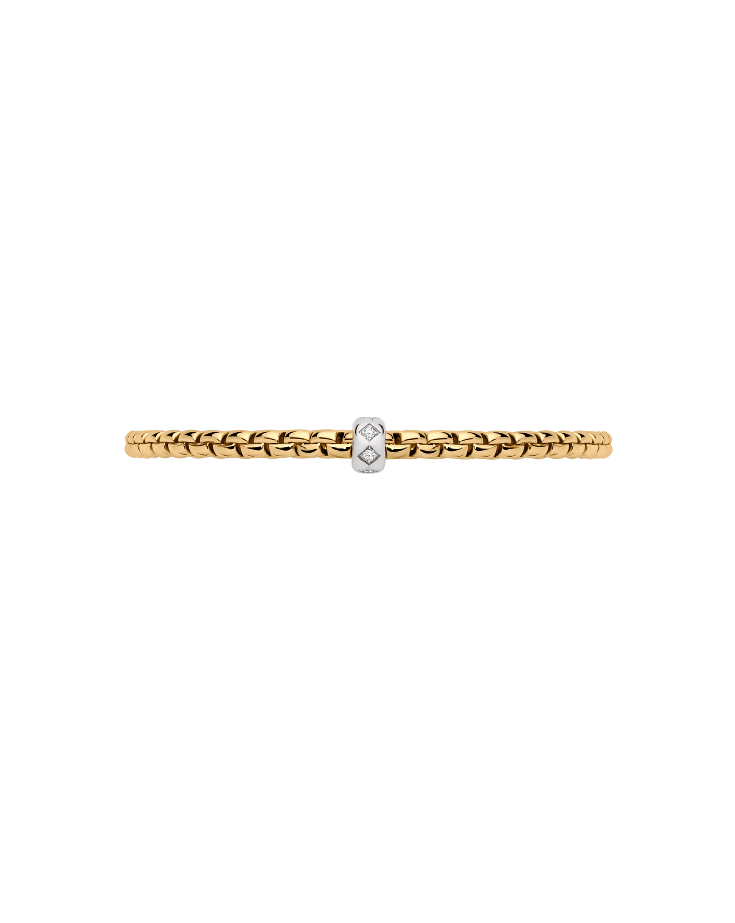 Fope's 18K Yellow Gold Eka Flex'it Diamond Bracelet
