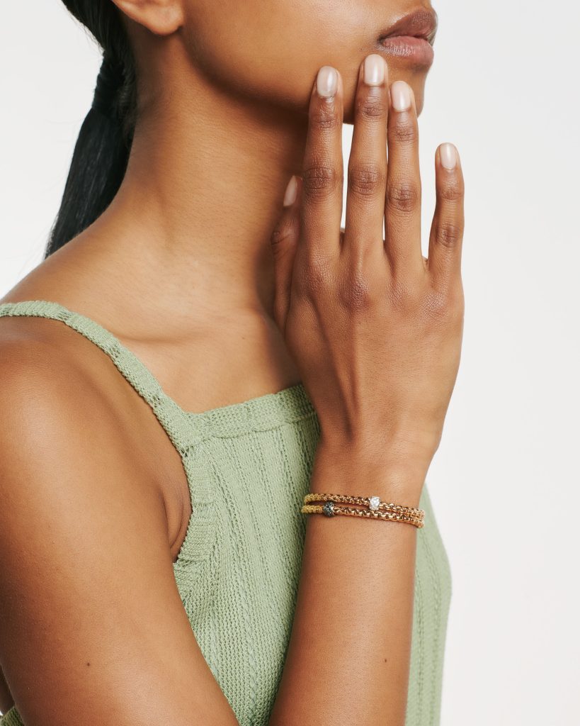 Fope's 18K Rose Gold Eka Diamond Bracelet