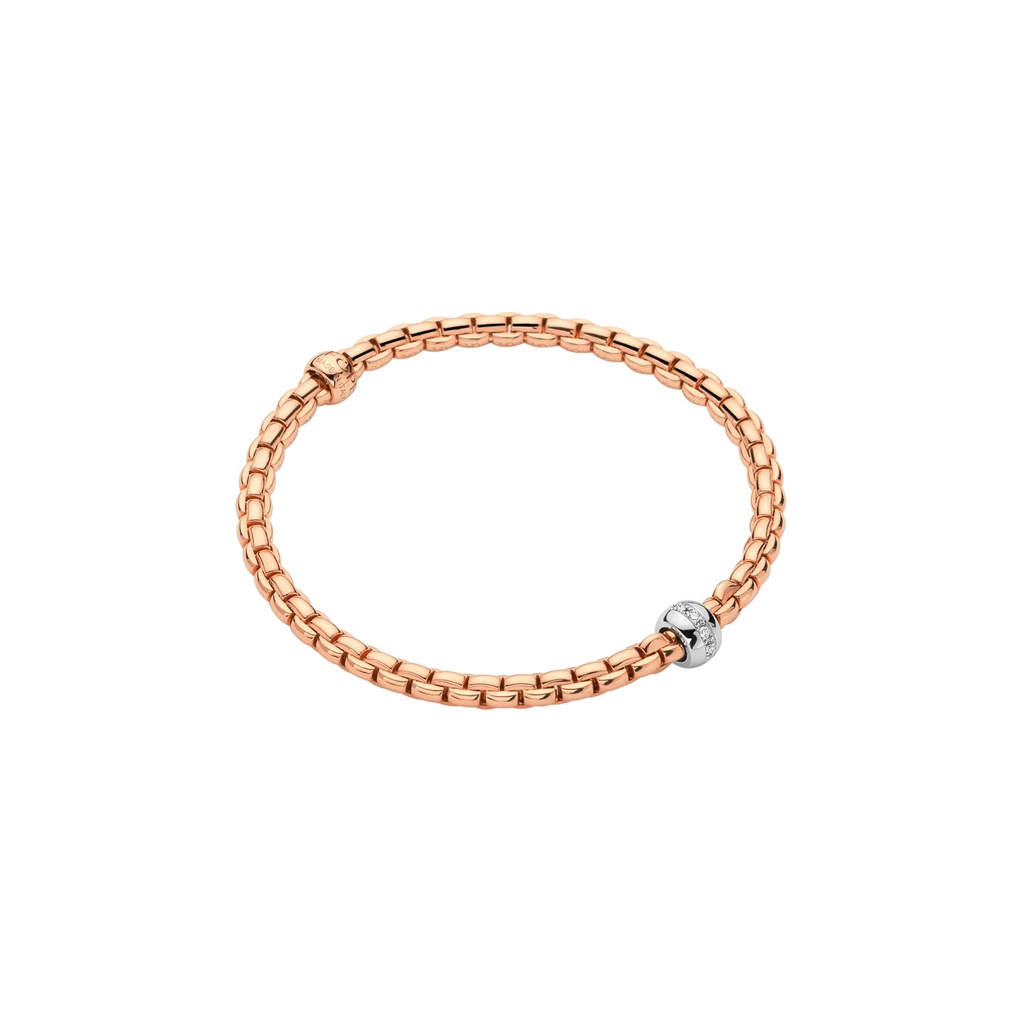 Fope's 18K Rose Gold Eka Diamond Bracelet
