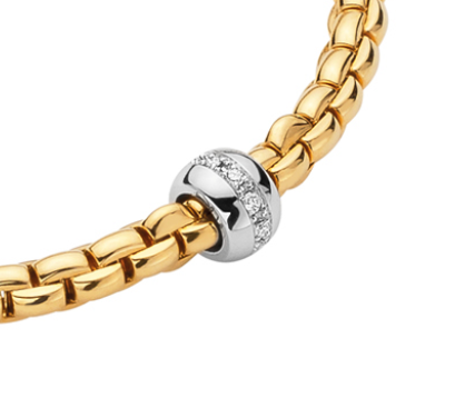 Fope's 18K Yellow Gold Eka Diamond Bracelet