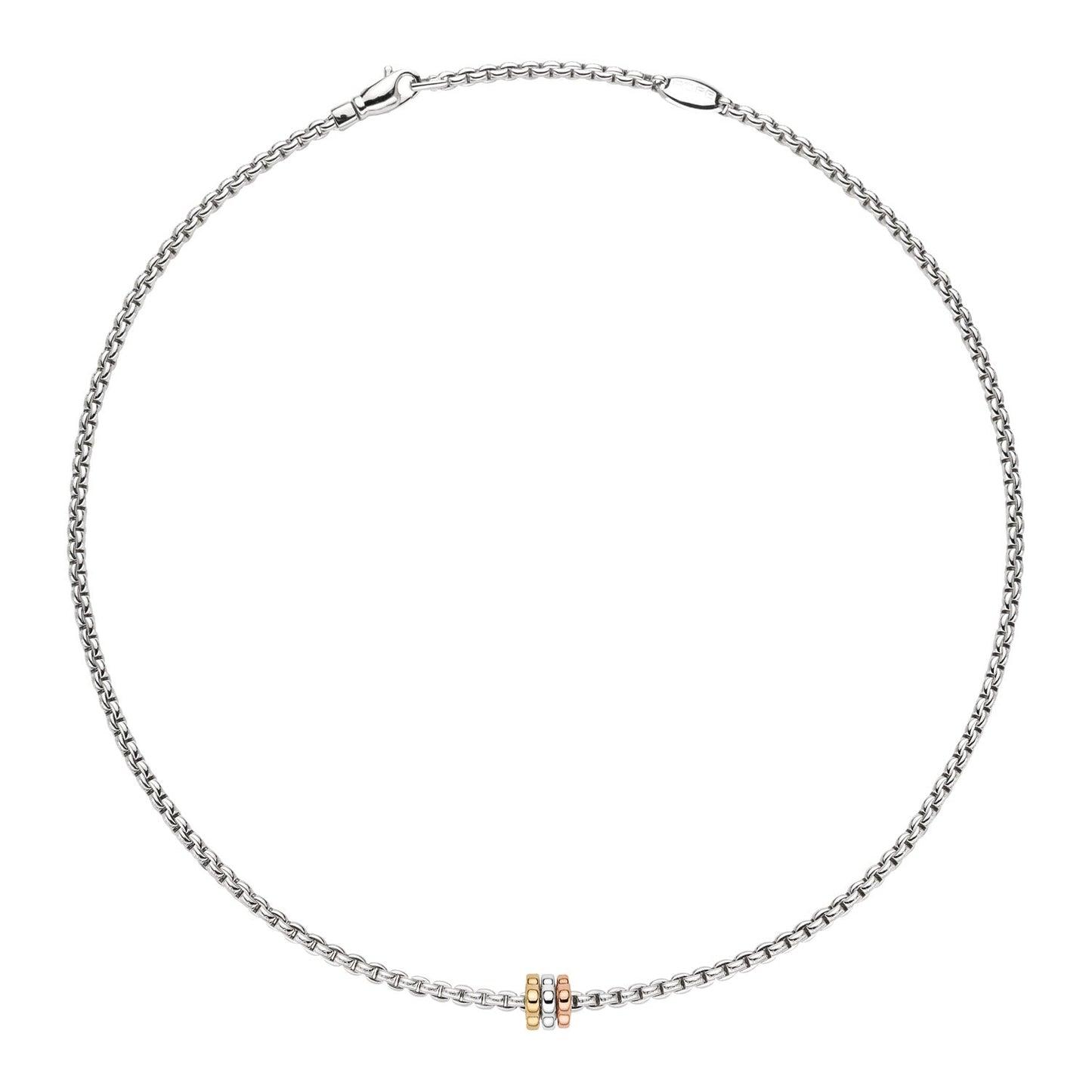 Fope's 18K White Gold Multi-rondel Eka Rope Necklace