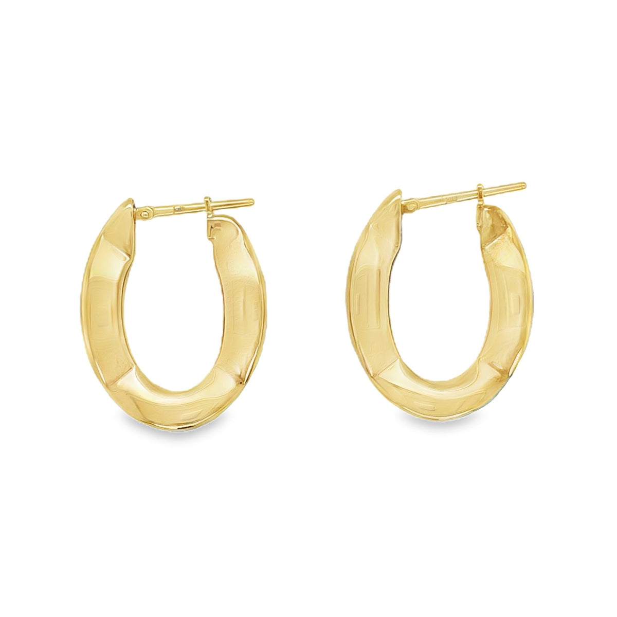 Jai's 18K Yellow Gold Curvy Hoops