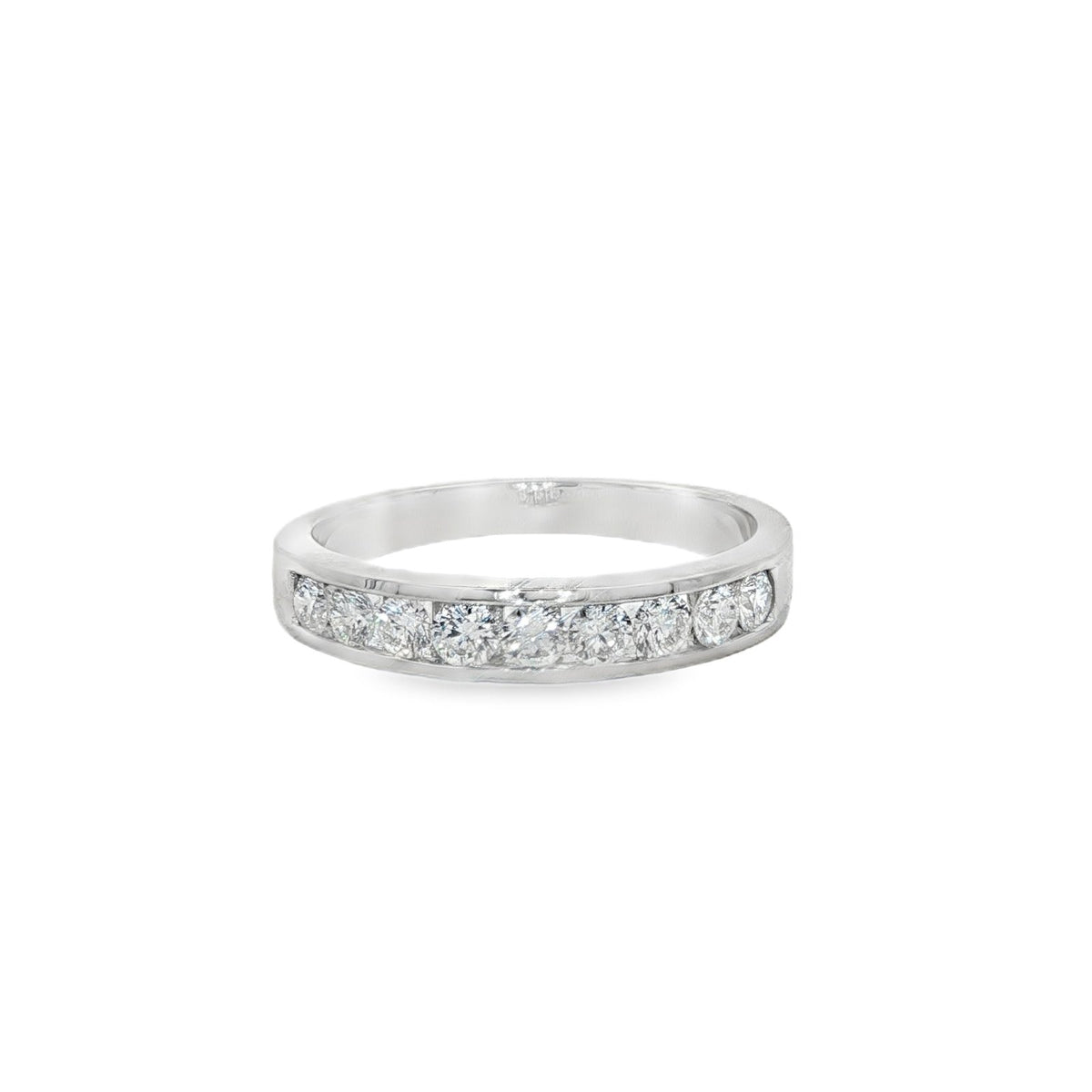 Jai's 14K White Gold 0.5-carat Semi-pave Diamond Ring