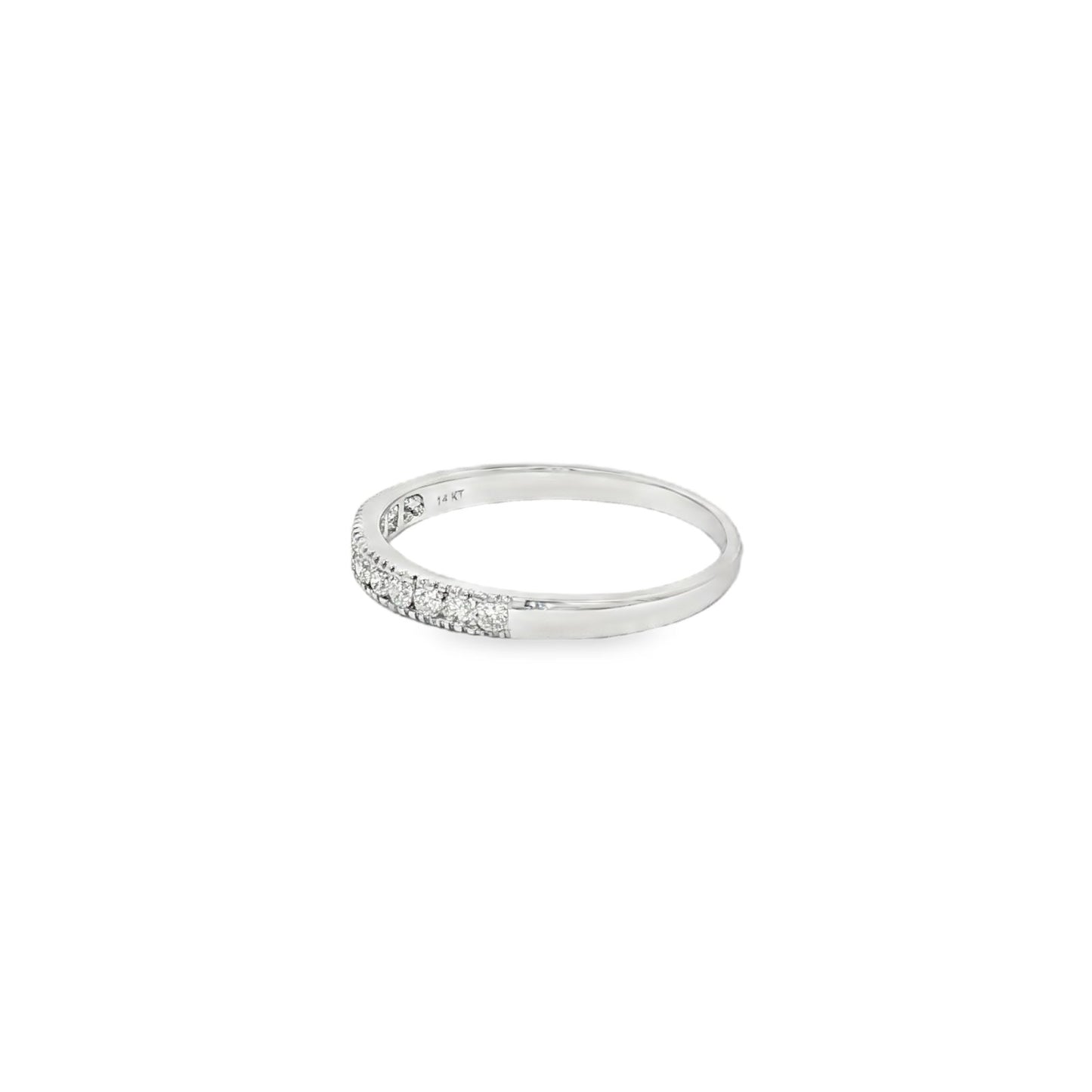 Jai's 14K White Gold 0.2-carat Diamond Semi-pave Ring