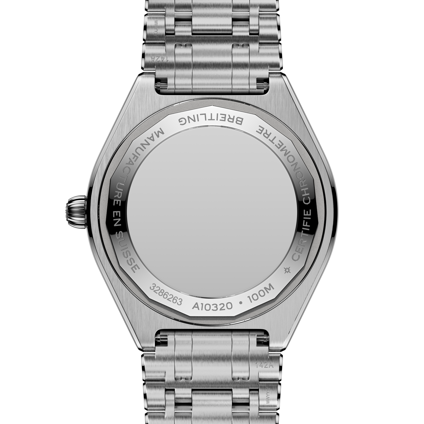 Breitling's Chronomat Automatic 36 with White Mother-of-Pearl Dial & Diamonds