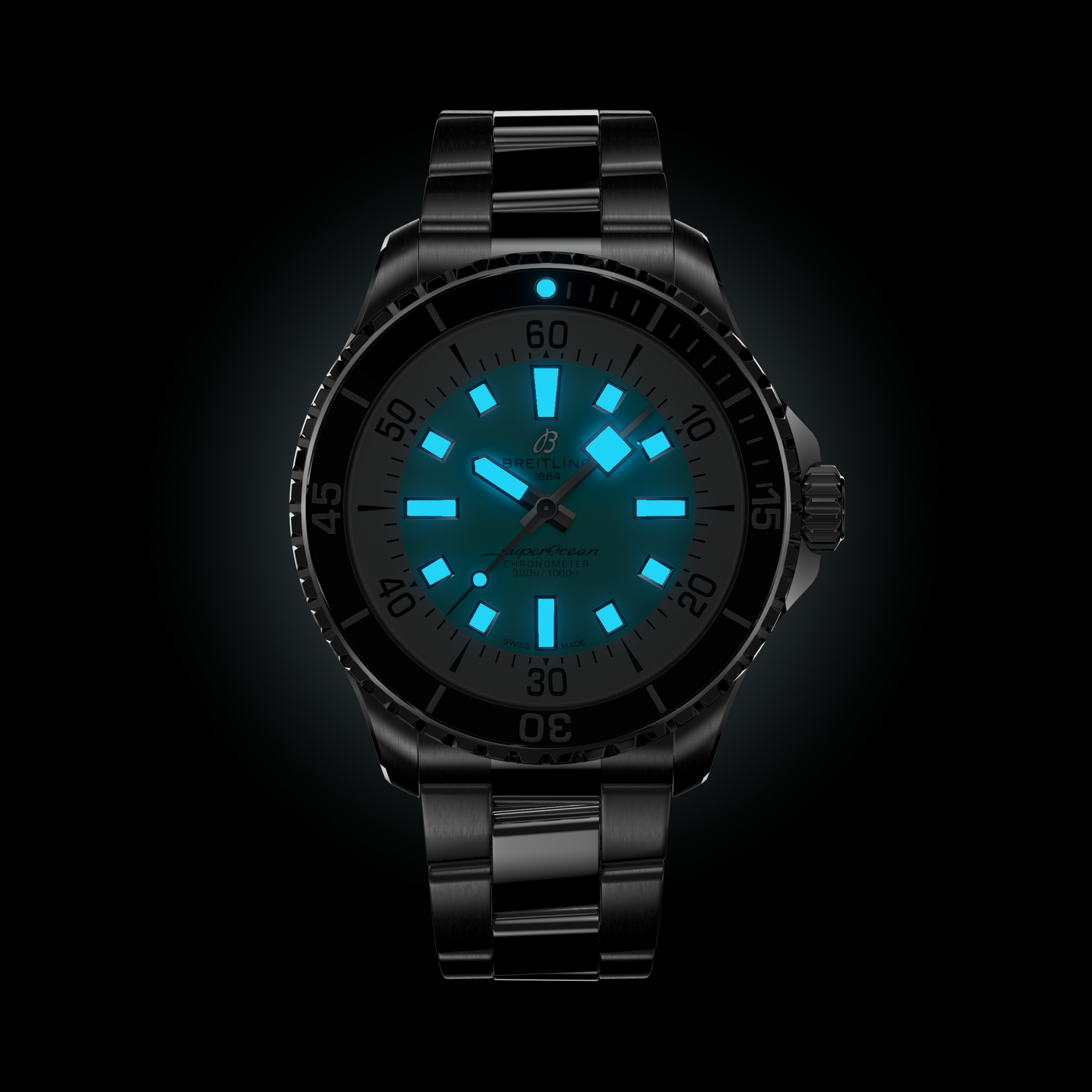 Breitling's Superocean Automatic 44 with Turquoise Dial