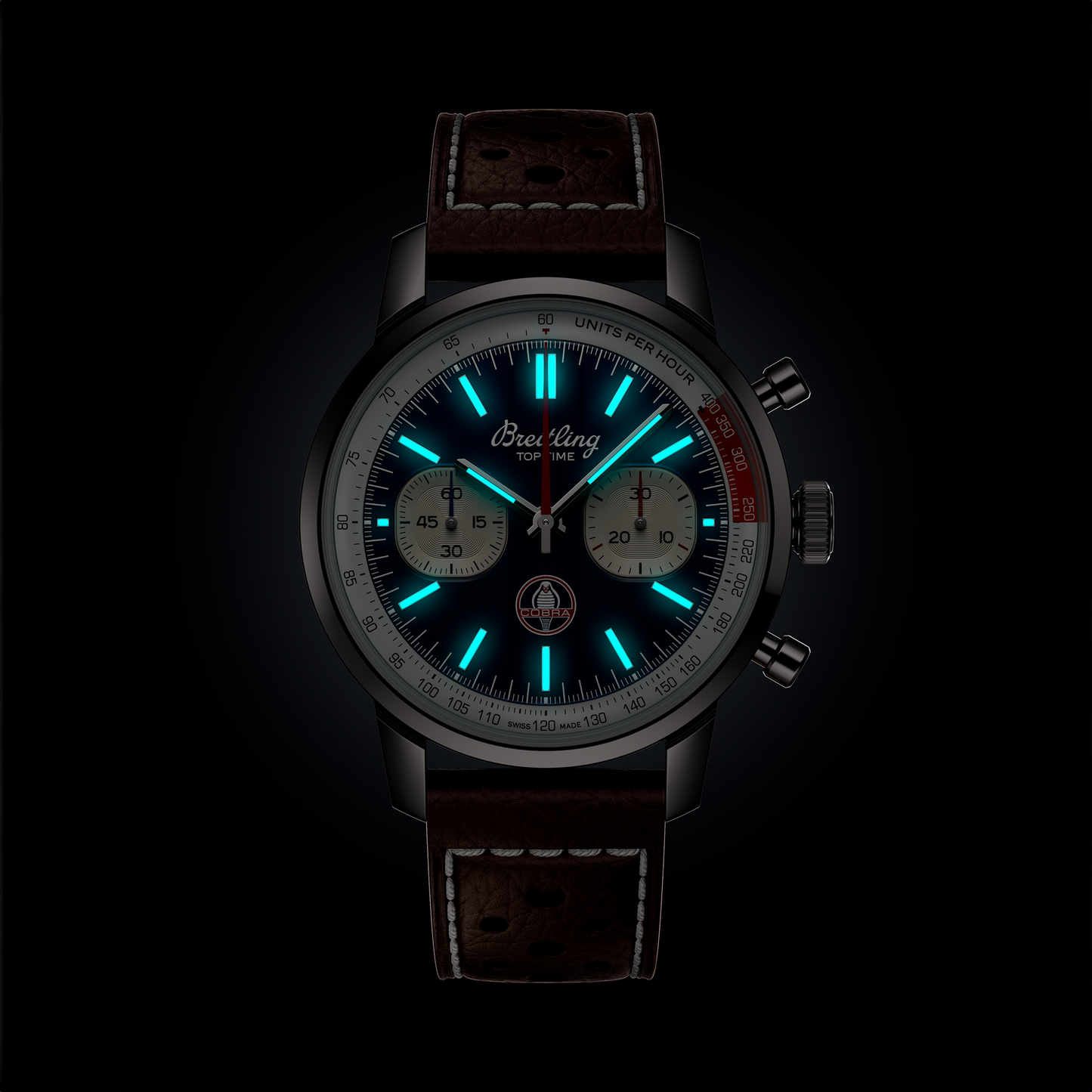 Breitling's Top Time B01 Shelby Cobra with Blue Chronograph Dial