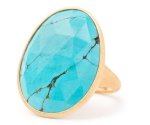 Marco Bicego's 18K Yellow Gold Lunaria Color Mexican Turquoise Ring