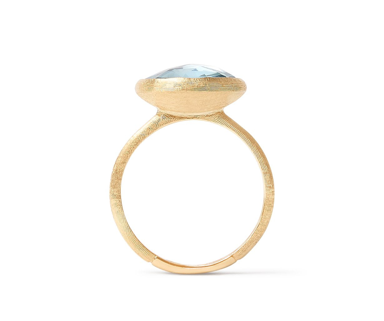 Marco Bicego's 18K Yellow Gold Jaipur Cyan Topaz Ring