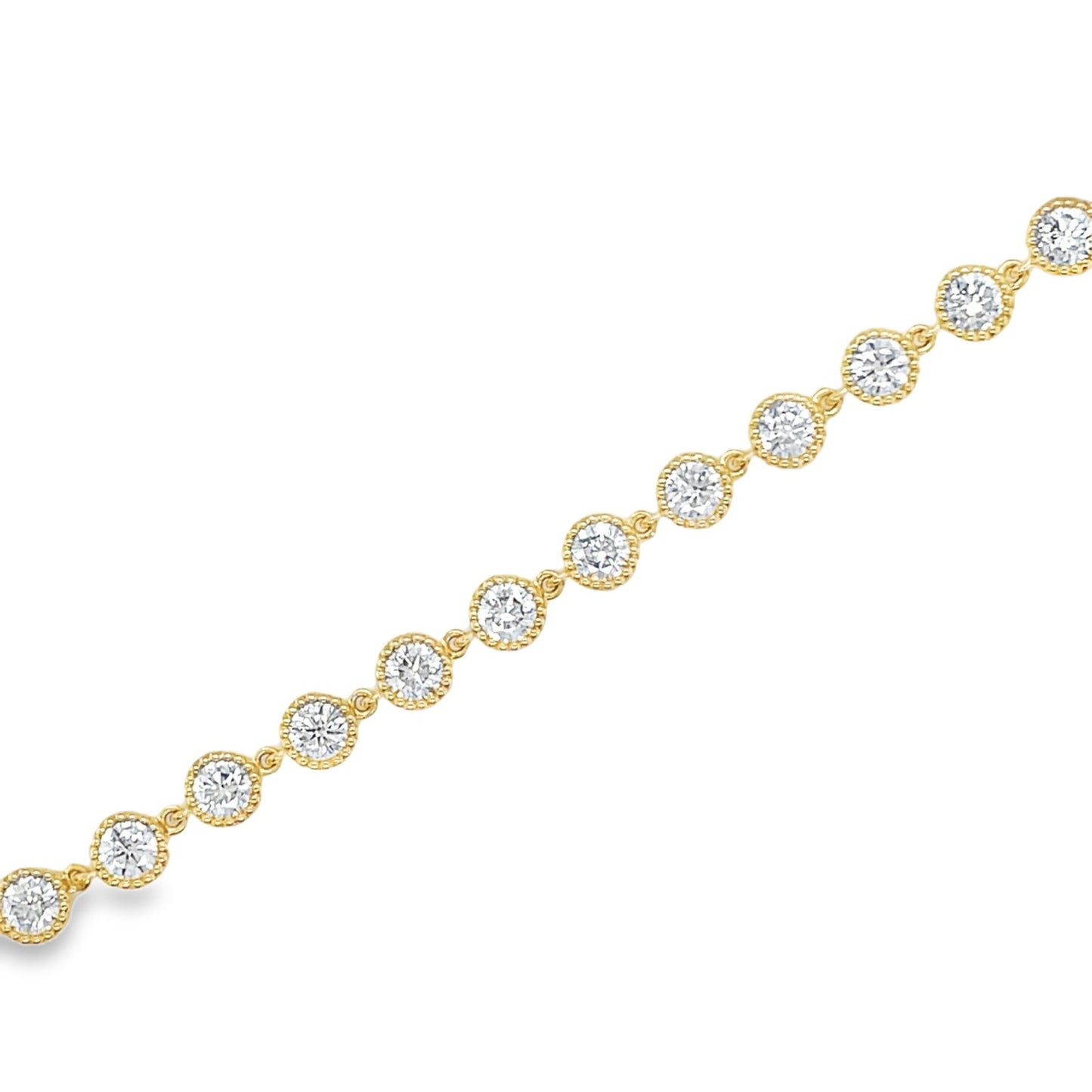 Jai's 18K Yellow Gold Diamond Tennis Bracelet