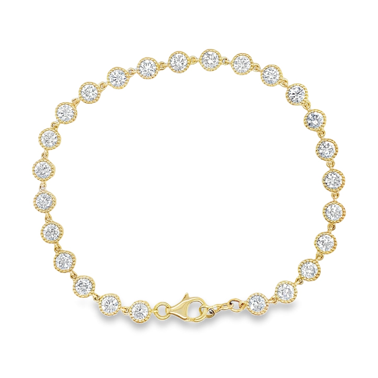 Jai's 18K Yellow Gold Diamond Tennis Bracelet