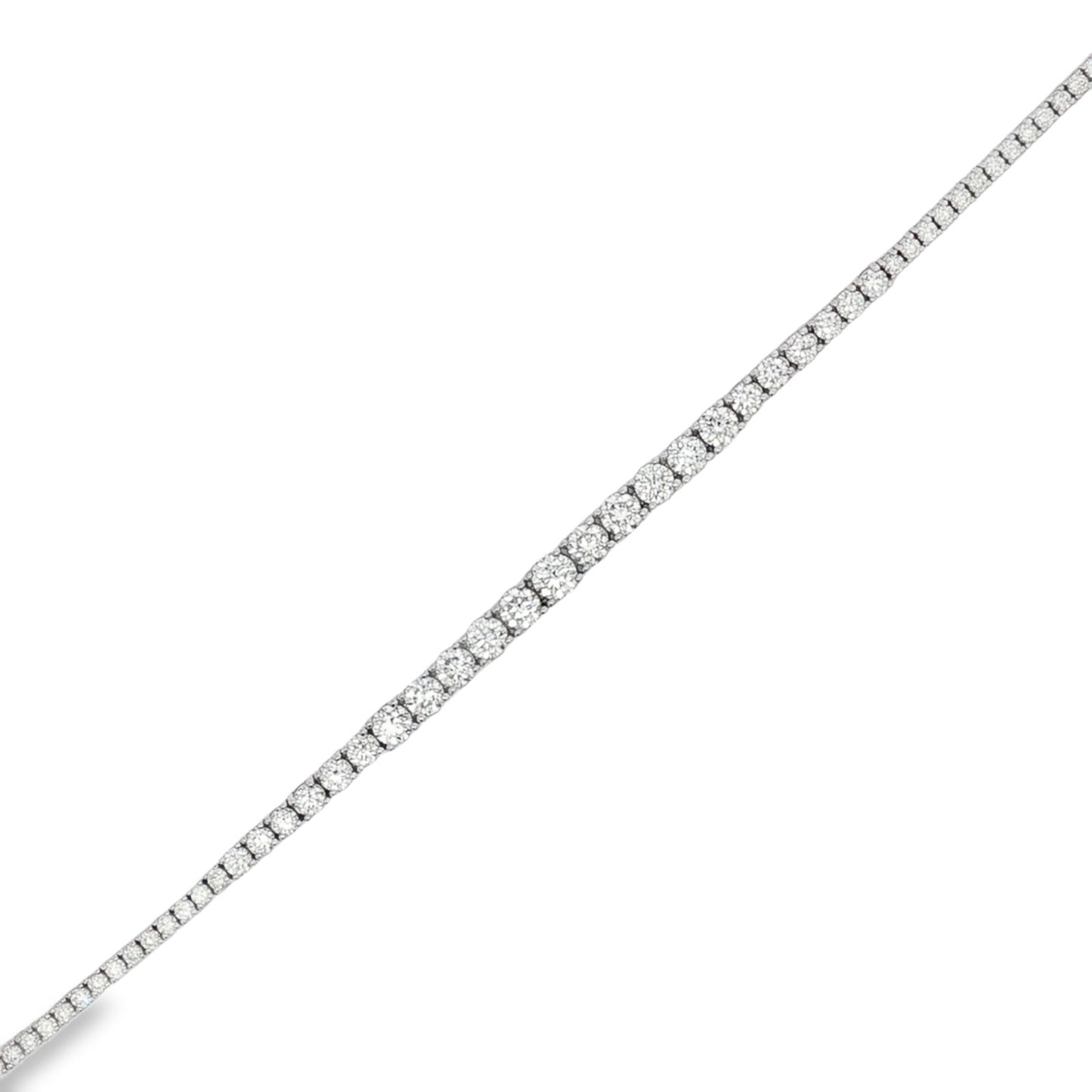 Morris & David's 14K White Gold 5-carat Diamond Tennis Bracelet