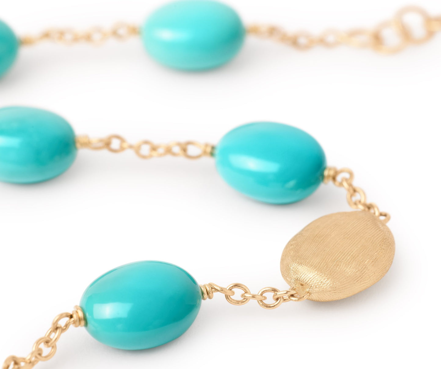Marco Bicego's 18K Yellow Gold Siviglia Colore Turquoise Bracelet