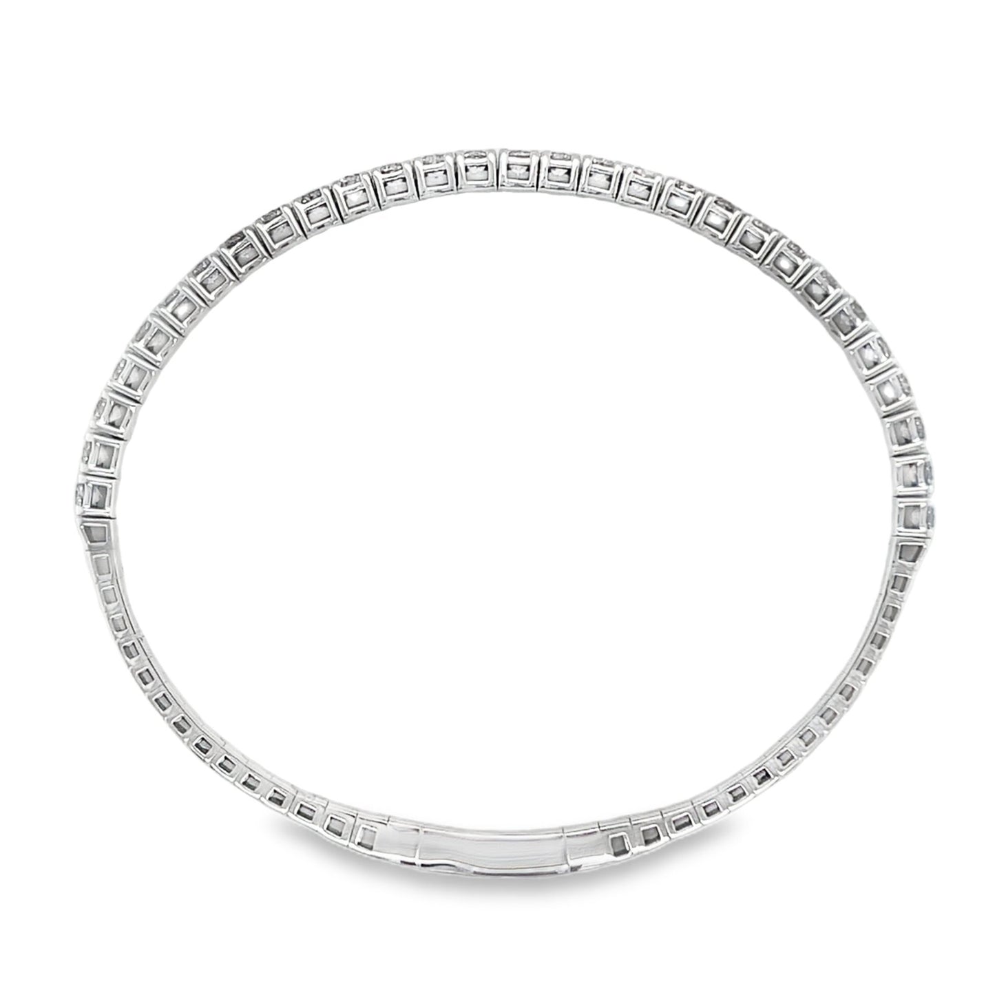 Jai's 14K White Gold Diamond Bangle