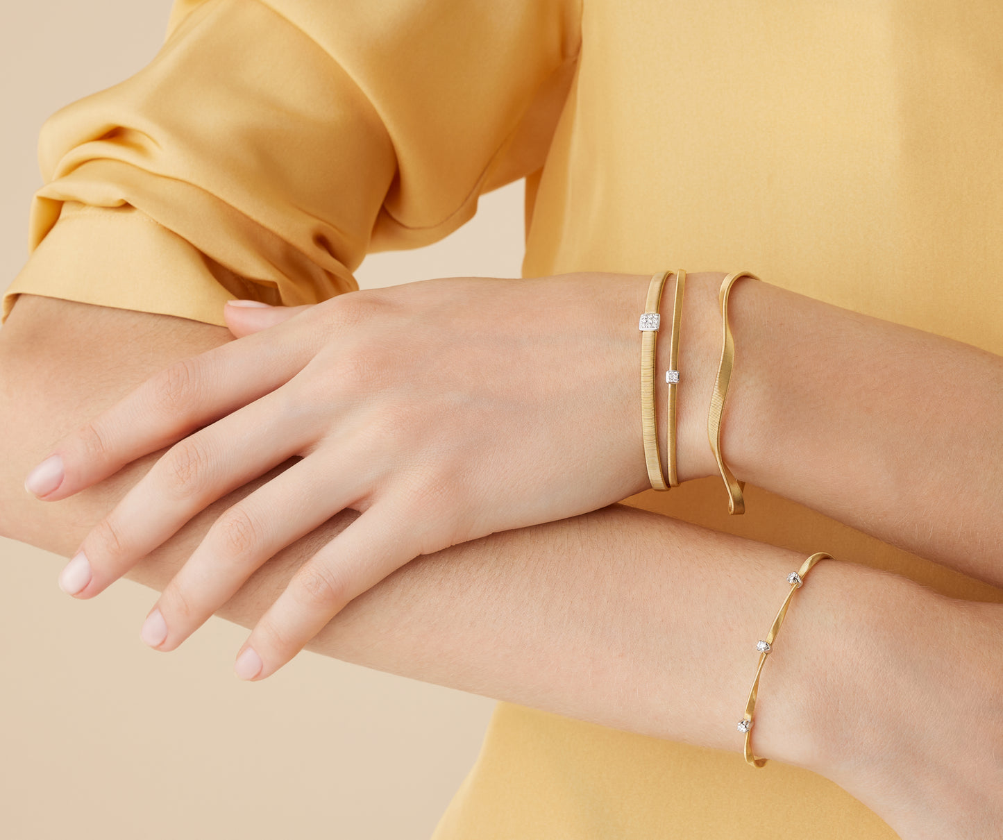 Marco Bicego's 18K Yellow Gold Marrakech Bangle
