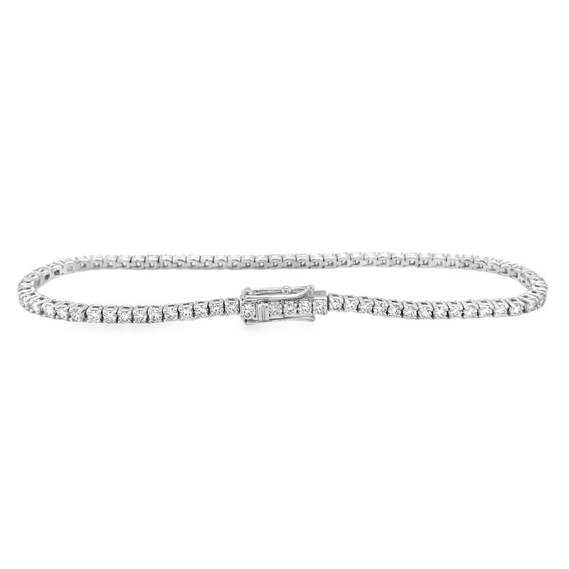 Jai's 18K White Gold Diamond Tennis Bracelet - 6.5"