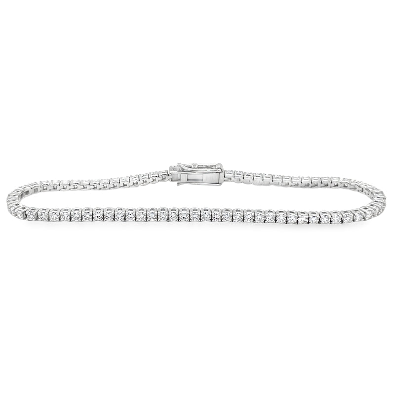 Jai's 18K White Gold Diamond Tennis Bracelet - 6.5"
