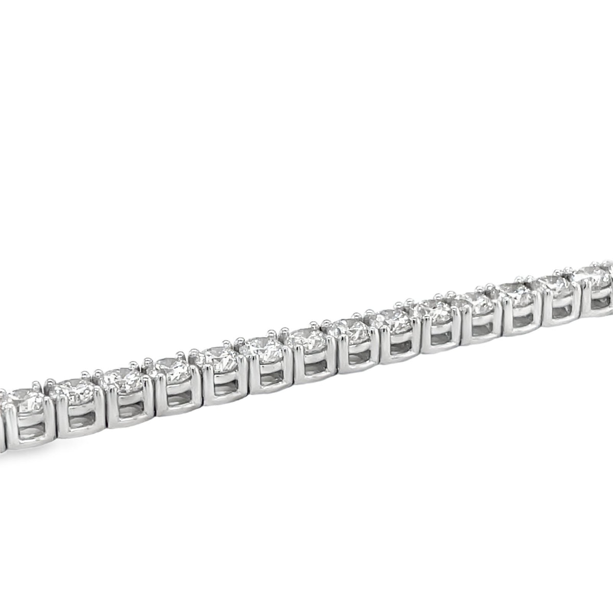 Jai's 18K White Gold 7-carat Diamond Tennis Bracelet - 7"