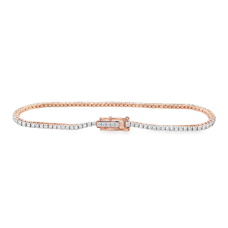 Jai's 18K Rose Gold 1-carat Diamond Tennis Bracelet