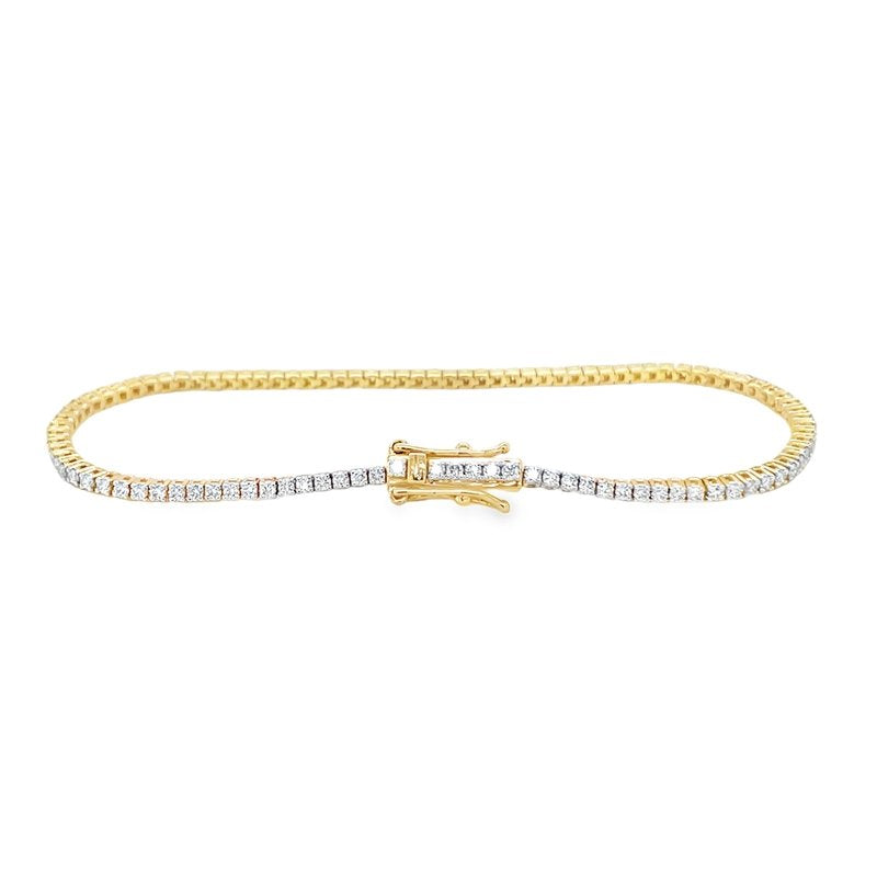 Jai's 18K Yellow Gold 1-carat Diamond Tennis Bracelet