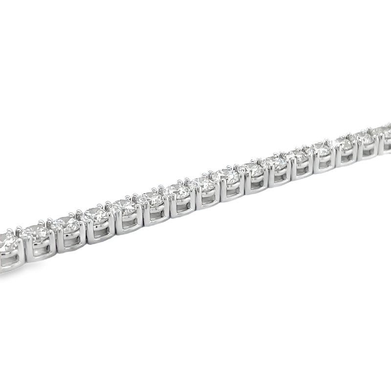 Jai's 18K White Gold 10-carat Diamond Tennis Bracelet - 7"