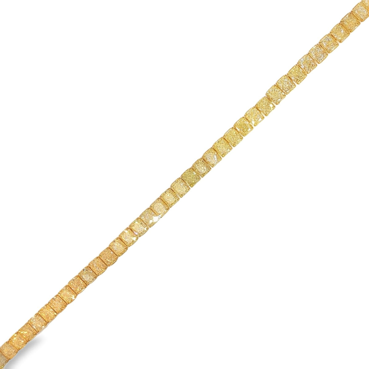 Jai's 18K Yellow Gold 17-carat Radiant-cut Yellow Diamond Tennis Bracelet