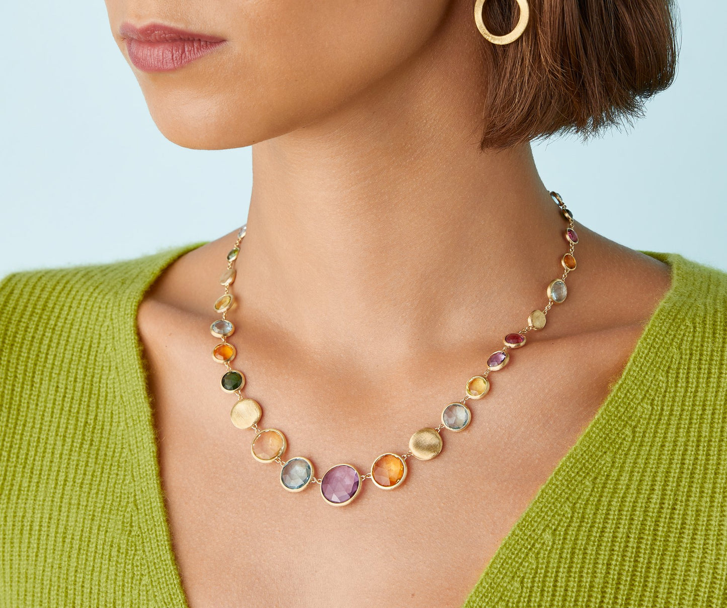 Marco Bicego's 18K Yellow Gold Jaipur Gemstone Necklace