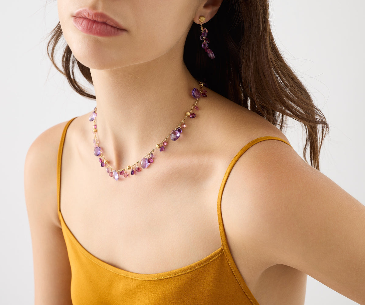 Marco Bicego's 18K Yellow Gold Paradise Gemstone Necklace