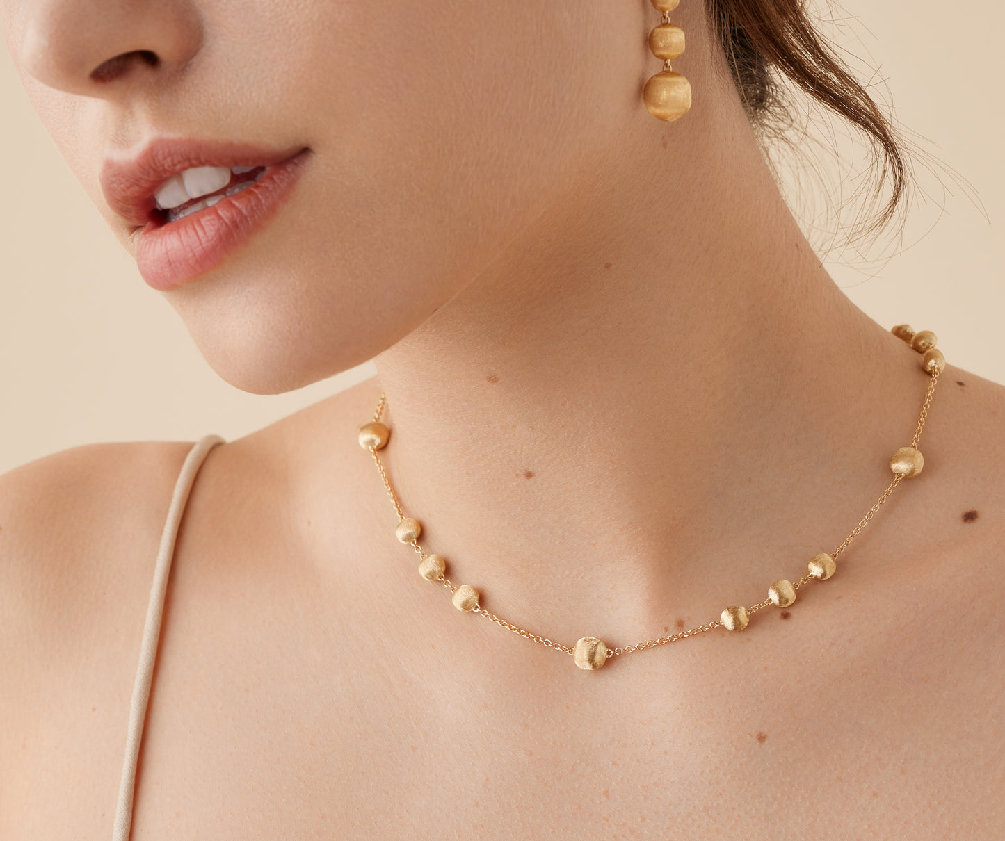 Marco Bicego's 18K Yellow Gold Africa Bead Necklace