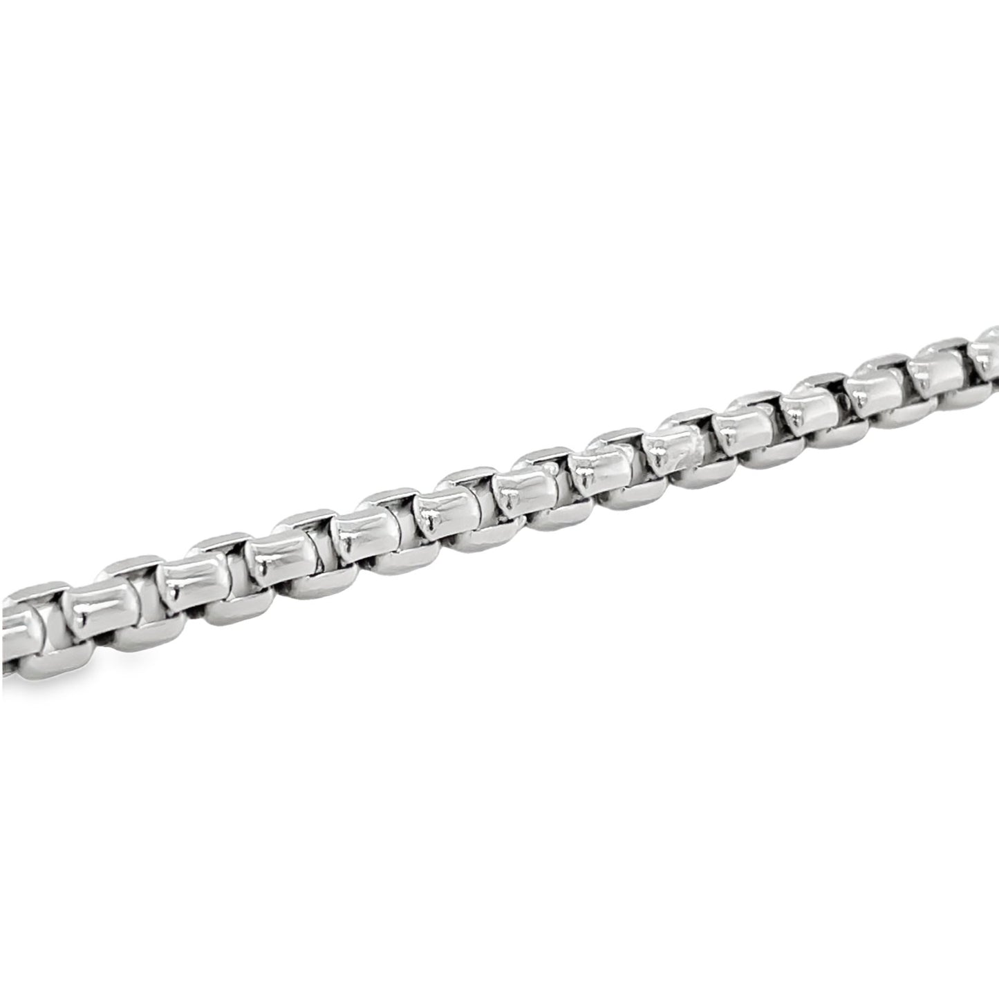 Jai's 14K White Gold Rounded Box Chain Bracelet