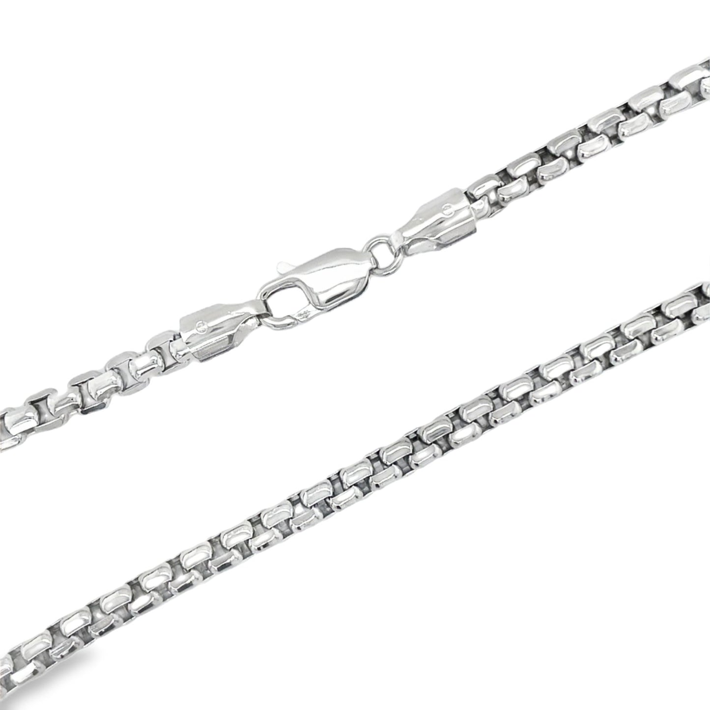 Jai's 14K White Gold Thick Rounded Box Chain