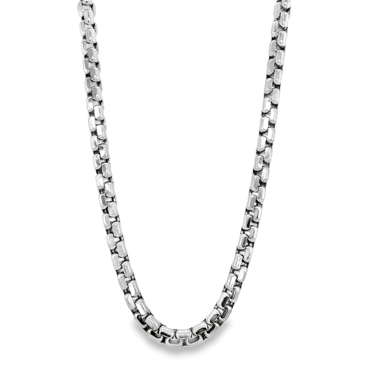 Jai's 14K White Gold Thick Rounded Box Chain