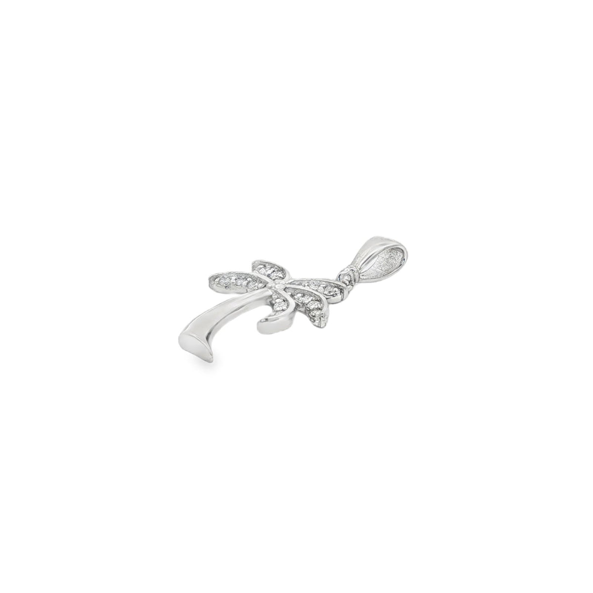 Jai's 14K White Gold Diamond Palm Tree Pendant