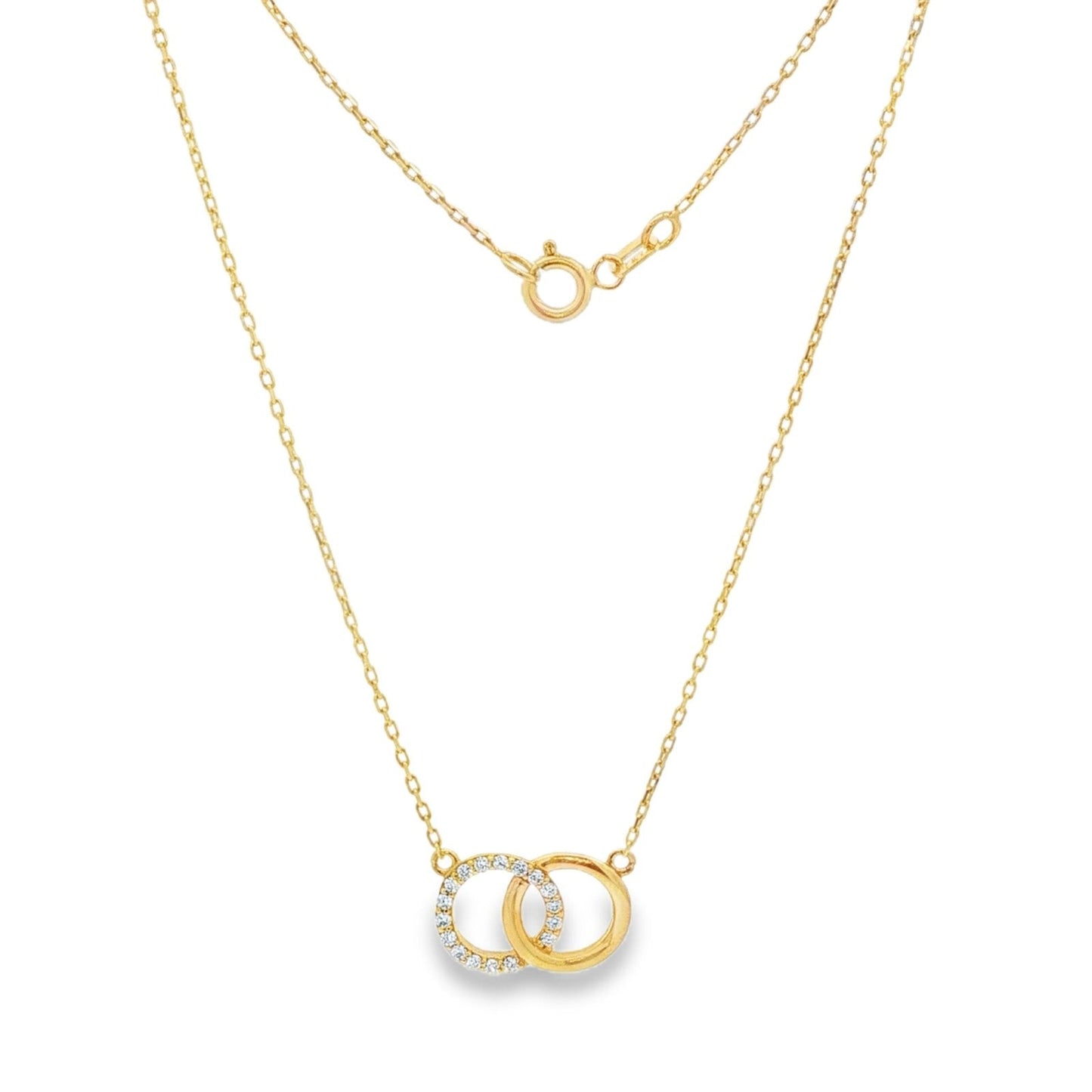 Jai's 14K Yellow Gold Diamond Infinity Necklace