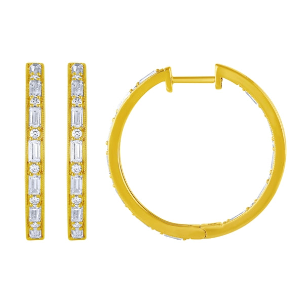 Morris & David’s 14K Yellow Gold 0.5-carat Diamond Hoops