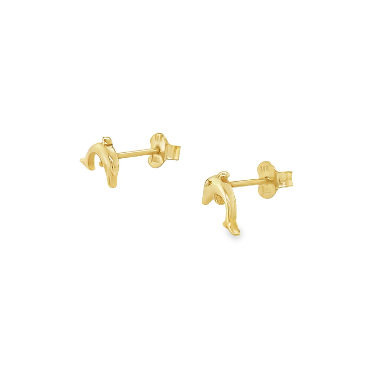 Jai's 14K Yellow Gold Dolphin Studs
