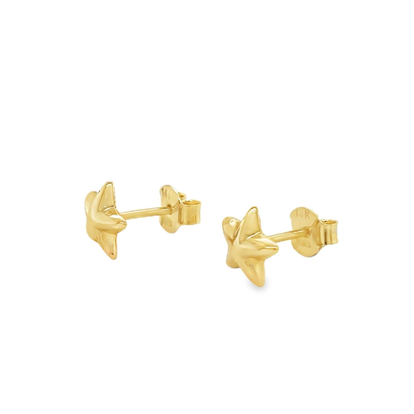 Jai's 14K Yellow Gold Star Studs