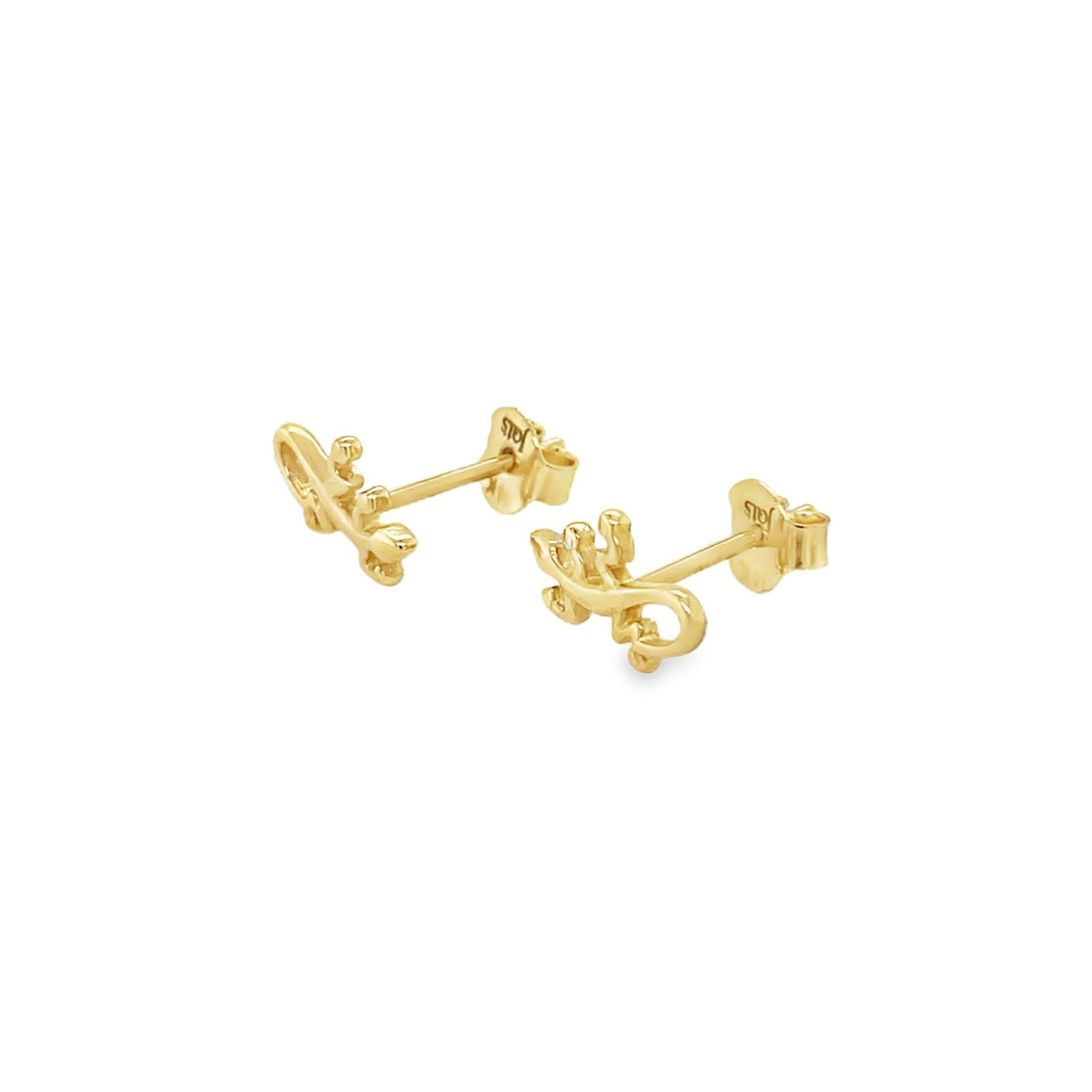 Jai's 14K Yellow Gold Gecko Studs