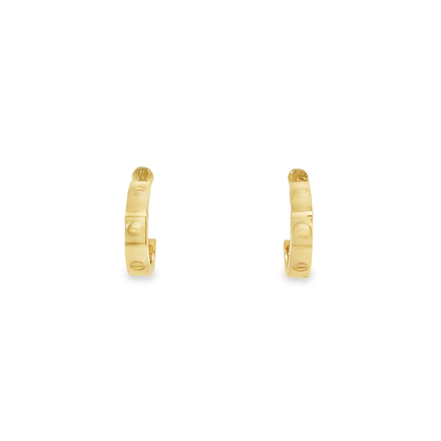 Jai's 14K Yellow Gold Petite Half-hoop Studs