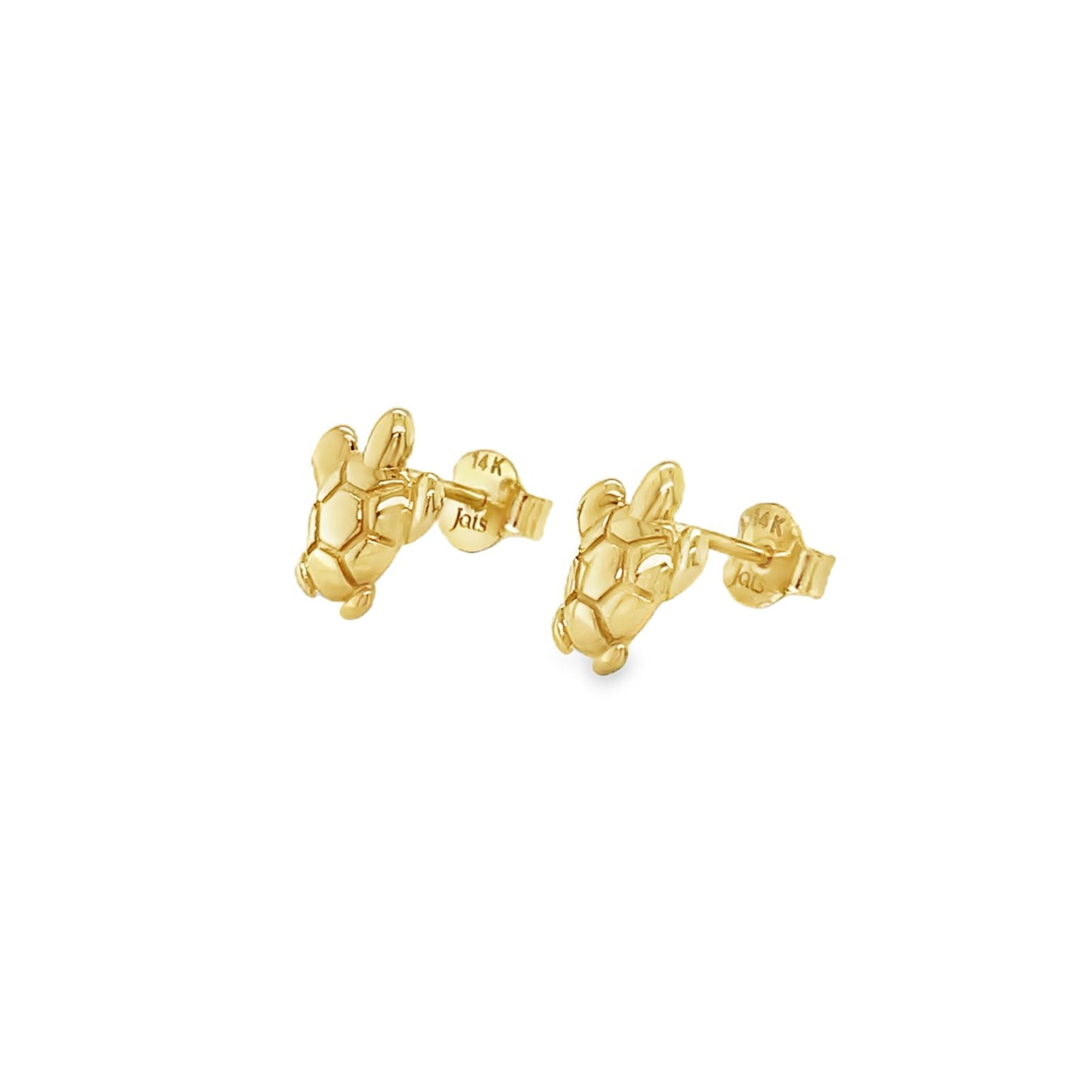 Jai's 14K Yellow Gold Turtle Studs