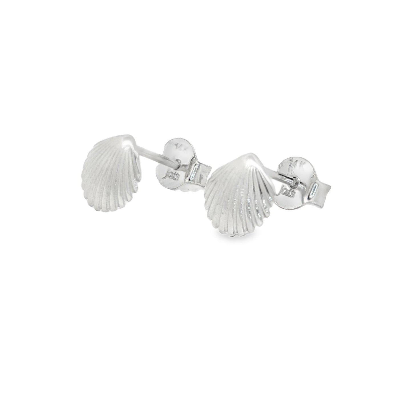Jai's 14K White Gold Seashell Studs