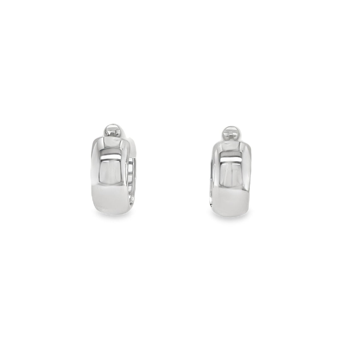 Jai's 14K White Gold Thick Huggies