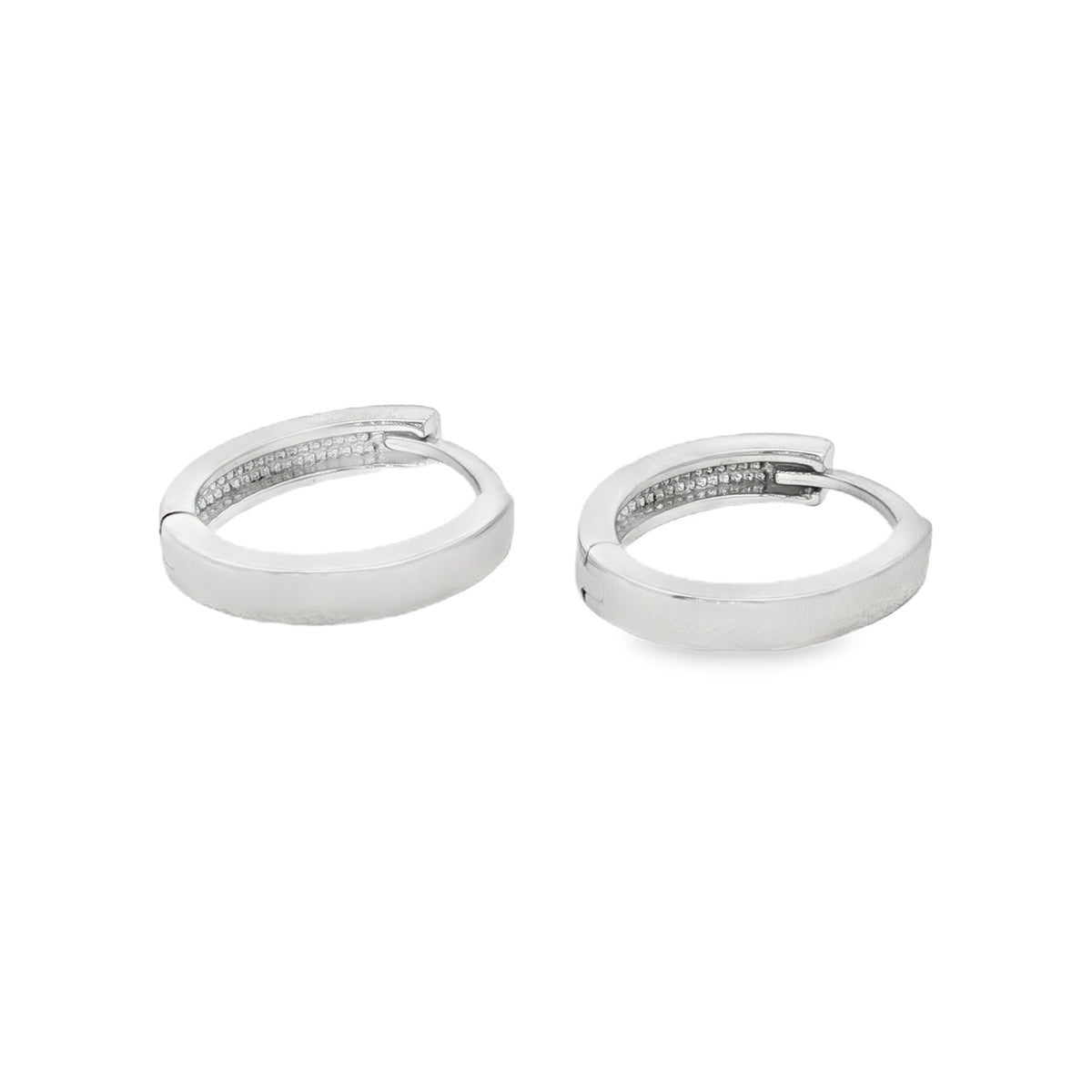 Jai's 14K White Gold Petite Oval Huggies