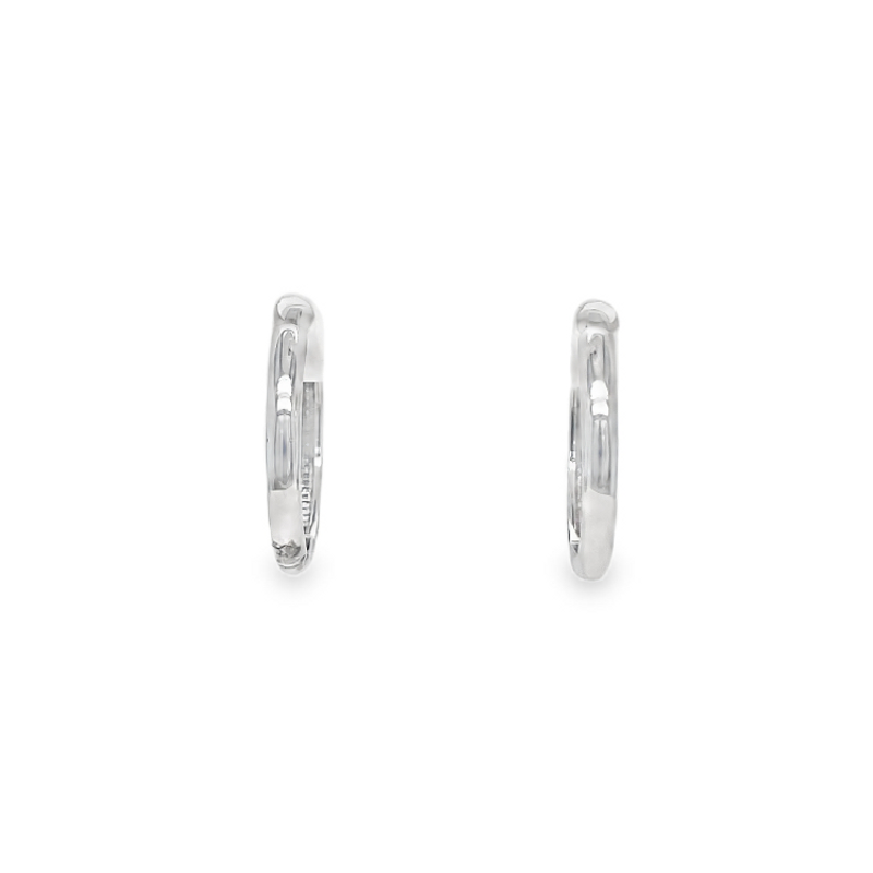 Jai's 14K White Gold Medium Thin Huggies