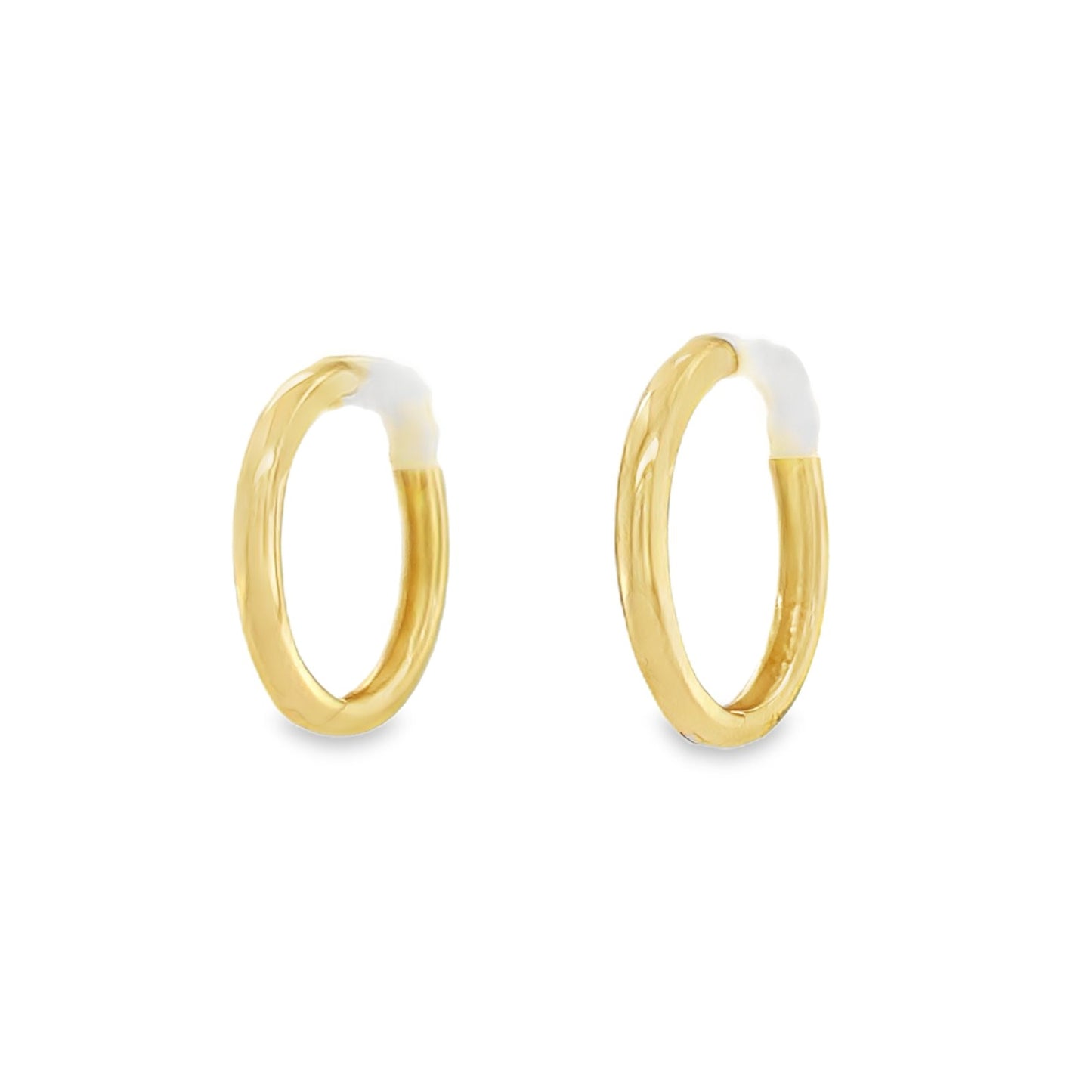 Jai's 14K Yellow Gold Medium Thin Huggies