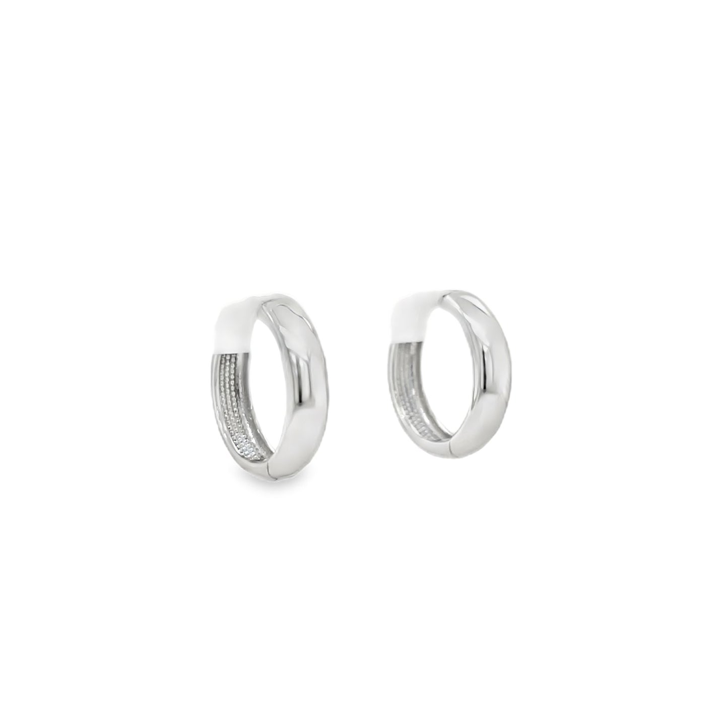 Jai's 14K White Gold Thick Petite Huggies
