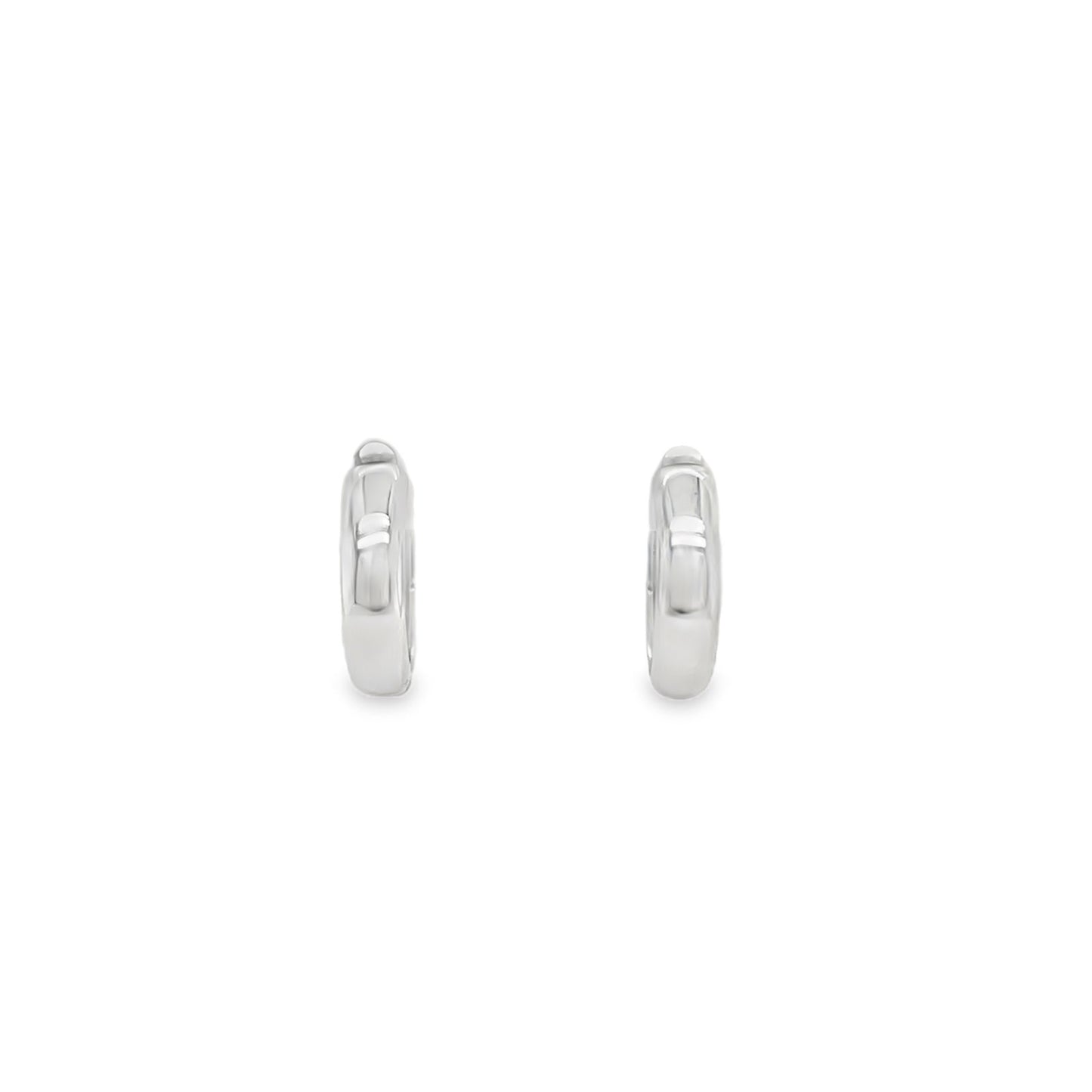 Jai's 14K White Gold Thick Petite Huggies