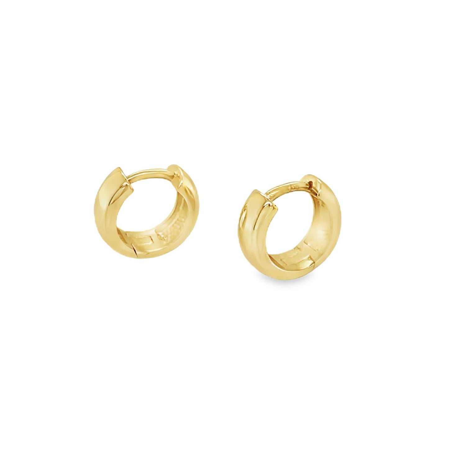 Jai's 14K Yellow Gold Petite Thick Rounded Huggies