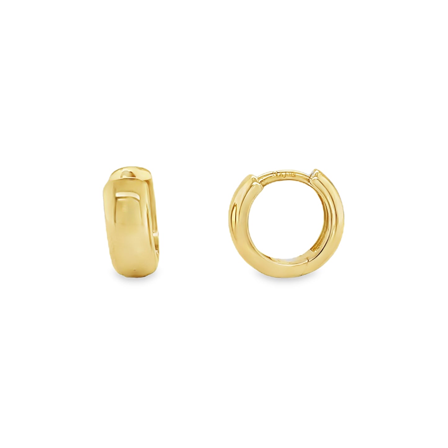 Jai's 14K Yellow Gold Petite Thick Rounded Huggies